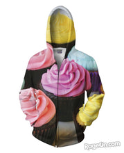 Cupcakes Zip-Up Hoodie
