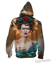 Frida Long Zip-Up Hoodie